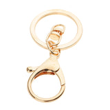 Maxbell 10 Pieces Metal Hook Swivel Snap Lobster Clasps Clips Findings Keychain Keyring DIY Gold