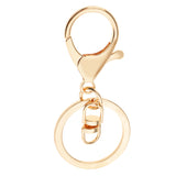 Maxbell 10 Pieces Metal Hook Swivel Snap Lobster Clasps Clips Findings Keychain Keyring DIY Gold