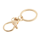 Maxbell 10 Pieces Metal Hook Swivel Snap Lobster Clasps Clips Findings Keychain Keyring DIY Gold