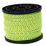 Maxbell 4mm 50 Meters Fluorescent Reflective Guyline Tent Rope Camping Cord Paracord