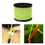 Maxbell 4mm 50 Meters Fluorescent Reflective Guyline Tent Rope Camping Cord Paracord