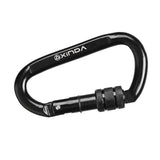 Maxbell 30KN D Ring Strong Heavy Duty Carbon Steel Screw Locking Carabiner 16mm Gate Opening Outdoor Rock Climbing