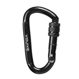 Maxbell 30KN D Ring Strong Heavy Duty Carbon Steel Screw Locking Carabiner 16mm Gate Opening Outdoor Rock Climbing