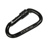 Maxbell 30KN D Ring Strong Heavy Duty Carbon Steel Screw Locking Carabiner 16mm Gate Opening Outdoor Rock Climbing