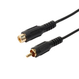 Maxbell Audio RCA Extension Cable ，15ft Male to Female RCA for Home Theater, Turntable, Subwoofer, Mono, Video & Speaker Cable Extender Cord