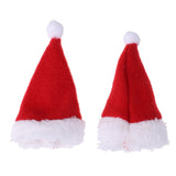 Maxbell Pack of 4pcs Festive Christmas Bottle Top Santa Hat Covers Household Tableware Bags Home Decorations