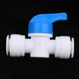 Maxbell 5Pieces Tube Ball Valve Quick Connect Fitting 3/8-Inch Push in Connector Valve Start RO Water System