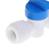 Maxbell 5Pieces Tube Ball Valve Quick Connect Fitting 3/8-Inch Push in Connector Valve Start RO Water System