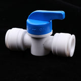Maxbell 5Pieces Tube Ball Valve Quick Connect Fitting 3/8-Inch Push in Connector Valve Start RO Water System