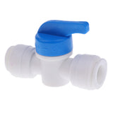 Maxbell 5Pieces Tube Ball Valve Quick Connect Fitting 3/8-Inch Push in Connector Valve Start RO Water System