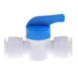 Maxbell 5Pieces Tube Ball Valve Quick Connect Fitting 3/8-Inch Push in Connector Valve Start RO Water System