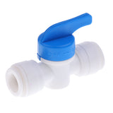 Maxbell 5Pieces Tube Ball Valve Quick Connect Fitting 3/8-Inch Push in Connector Valve Start RO Water System