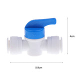 Maxbell 5Pieces Tube Ball Valve Quick Connect Fitting 3/8-Inch Push in Connector Valve Start RO Water System