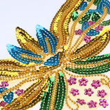 Maxbell Sequin Motif Patch Lace Wedding Dance Stage Costume Sew/Iron On Decor Applique Large Butterfly