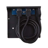 Maxbell USB3.0 2-Port 3.5 Inch Metal Front Panel USB Hub for Desktop 20Pin Connector