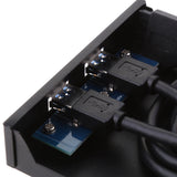 Maxbell USB3.0 2-Port 3.5 Inch Metal Front Panel USB Hub for Desktop 20Pin Connector