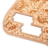 Maxbell 375x225 Electric Guitar Pickguard Scratch Plate Cover Maple for PB Bass Guitar