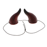 Maxbell Horror Ox Horn Elastic Headband Halloween Cosplay Party Devil Adult Fancy Dress