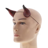 Maxbell Horror Ox Horn Elastic Headband Halloween Cosplay Party Devil Adult Fancy Dress