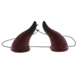 Maxbell Horror Ox Horn Elastic Headband Halloween Cosplay Party Devil Adult Fancy Dress