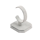 Maxbell Grey Velvet Display Rack Holder Stand Fashion Show For Wrist Watch Bracelet