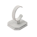 Maxbell Grey Velvet Display Rack Holder Stand Fashion Show For Wrist Watch Bracelet