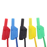 Maxbell 1 Set of Silicone Banana Plug to Crocodile Alligator Clip Test Probe Lead Wire