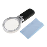 Maxbell 3X LED Lighted Foldable Magnifier With LED Llights For Reading Watch Repair