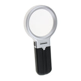 Maxbell 3X LED Lighted Foldable Magnifier With LED Llights For Reading Watch Repair