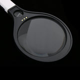 Maxbell Racket Type Handheld LED Light Magnifier Magnifying Glass Lens Jewelry Loupe