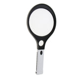 Maxbell Racket Type Handheld LED Light Magnifier Magnifying Glass Lens Jewelry Loupe