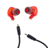 Maxbell Headphones Foldable Stereo Headsets, Lightweight, HD Sound, Built-in Mic, Detachable Stereo Audio Cable 3.5mm Red