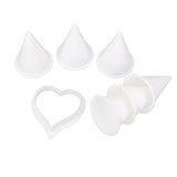 Maxbell Generic Set of 7 Calla Lily Flower Former Modelling Cutters for Sugercraft Cake Cookie DIY