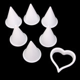 Maxbell Generic Set of 7 Calla Lily Flower Former Modelling Cutters for Sugercraft Cake Cookie DIY