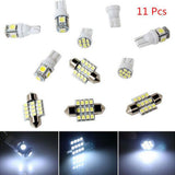 Maxbell 11pcs White LED Lights Interior for T10 and 31mm Car Map Dome License Plate