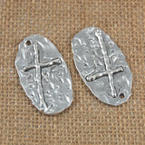 Maxbell 10 Pieces Cross Holy Jesus Christianity Tags DIY Findings Charms Pendant