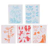 Maxbell 5 Pieces PP Material Kids Drawing Craft Drawing Template Stencils 21x15cm 2