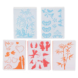 Maxbell 5 Pieces PP Material Kids Drawing Craft Drawing Template Stencils 21x15cm 2