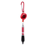 Maxbell Portable Retractable Badge Reel Golf Scoring Pen Belt Clip with Carabiner Snap Hook