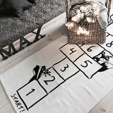 Maxbell Linen Floor Carpet Baby Indoor Gym Game Play Mats Playmat Crawling Pad Children Room Blanket ( Number Pattern )