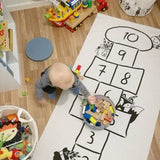 Maxbell Linen Floor Carpet Baby Indoor Gym Game Play Mats Playmat Crawling Pad Children Room Blanket ( Number Pattern )