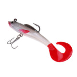 Maxbell 4 Pieces Fishing Lures Crankbaits Hooks Minnow Artificial Soft Bait Tackle