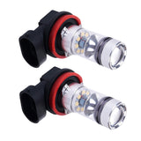 Maxbell 1 Pair H11 Fog Light High Power 100w 20LED Bulb Lamp for Universal Car Truck