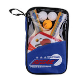 Maxbell 2 Players Table Tennis Ping Pong Complete Set- 2 Pieces Shake Hands Grips Bats Paddles Rackets & 3 Pieces Balls & 1 Piece Carry Cover Bag