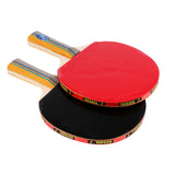 Maxbell 2 Players Table Tennis Ping Pong Complete Set- 2 Pieces Shake Hands Grips Bats Paddles Rackets & 3 Pieces Balls & 1 Piece Carry Cover Bag