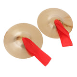 Maxbell 1 Pair Hand Cymbal Hand Percussion Instruments  Chinese Gong Performance Practice Parts 5.9inch