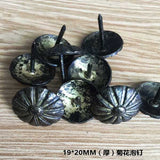 Maxbell Pack of 100PCS Durable Daisy Upholstery Tacks Nails Sofa Shoe Door Furniture Decor Copper Stud Pins 19*20MM