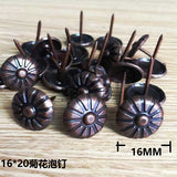 Maxbell Pack of 100PCS Durable Daisy Upholstery Tacks Nails Sofa Shoe Door Furniture Decor Copper Stud Pins 16*20MM