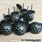 Maxbell Pack of 100PCS Durable Dots Upholstery Tacks Nails Sofa Shoe Door Furniture Decor Copper Stud Pins 19*20MM