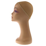 Maxbell Plastic Female Mannequin Manikin Head Model For Wig Glasses Hats Display